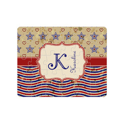 Vintage Stars & Stripes Jigsaw Puzzles (Personalized)