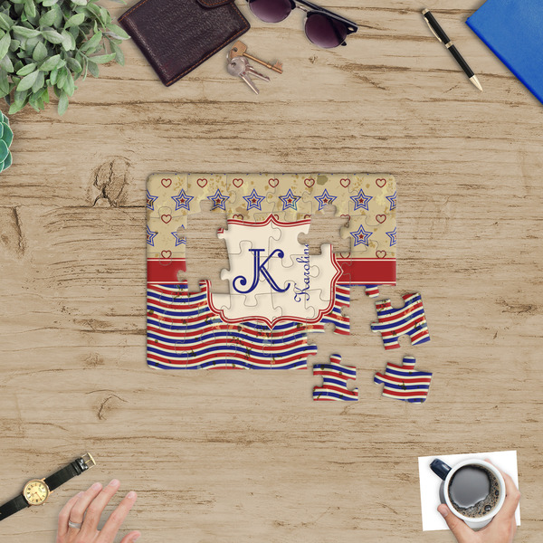 Vintage Stars & Stripes Jigsaw Puzzle 30 Piece - In Context