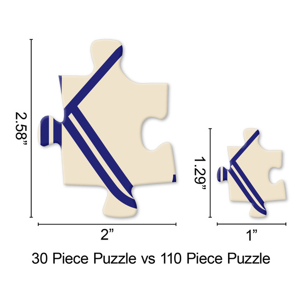 Vintage Stars & Stripes Jigsaw Puzzle - Piece Comparison