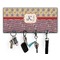 Vintage Stars & Stripes Key Hanger w/ 4 Hooks & Keys