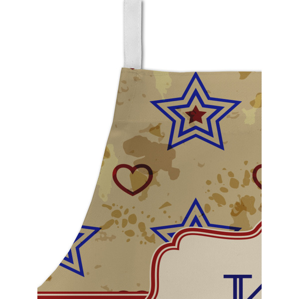 Vintage Stars & Stripes Kid's Aprons - Detail
