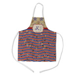 Vintage Stars & Stripes Kid's Apron w/ Name and Initial