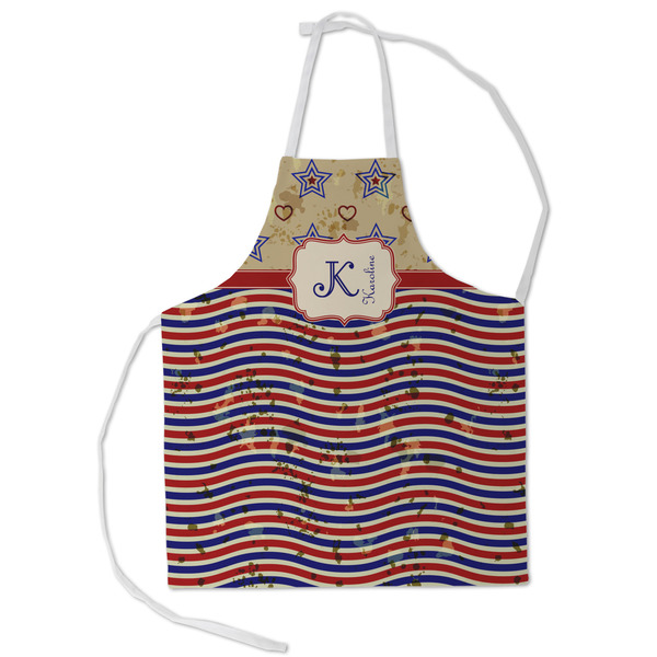 Custom Vintage Stars & Stripes Kid's Apron - Small (Personalized)
