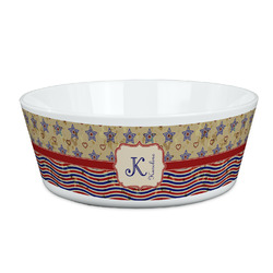 Vintage Stars & Stripes Kid's Bowl (Personalized)