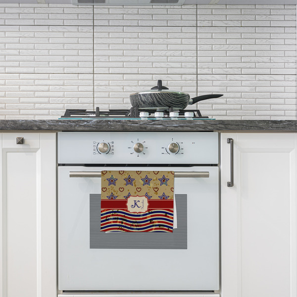 Vintage Stars & Stripes Kitchen Towel - Poly Cotton - Lifestyle