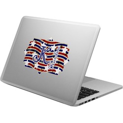 Vintage Stars & Stripes Laptop Decal (Personalized)