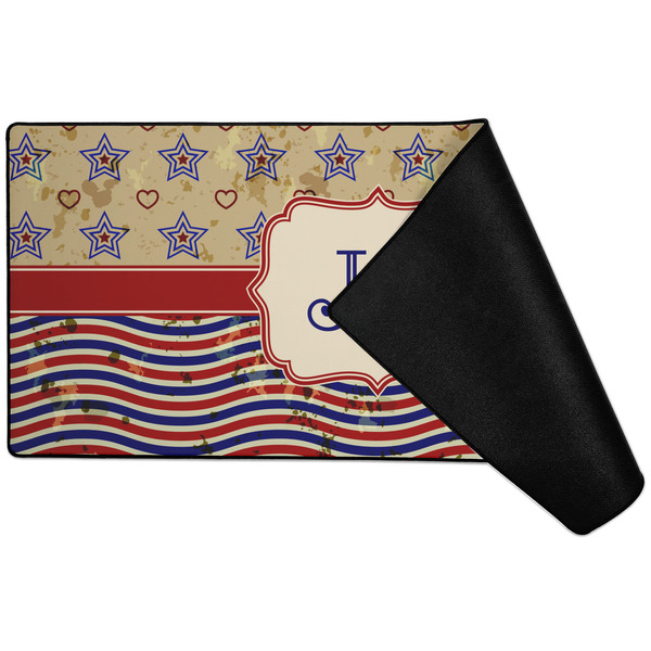 Vintage Stars & Stripes Large Gaming Mats - FRONT W/ FOLD