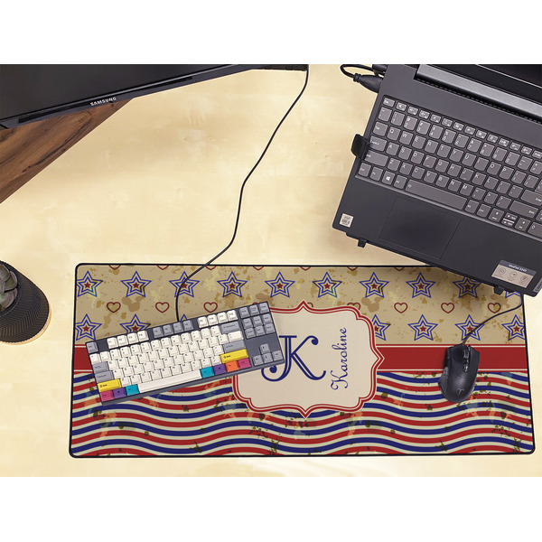 Vintage Stars & Stripes Large Gaming Mats - LIFESTYLE