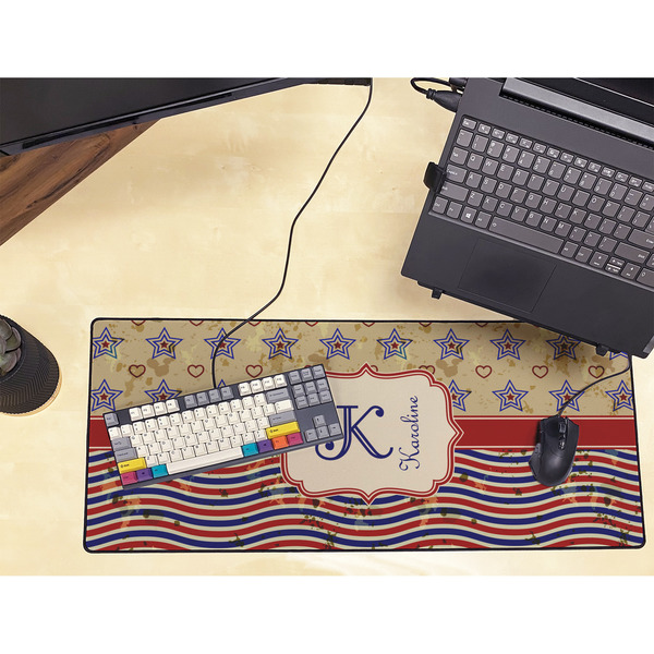 Vintage Stars & Stripes Large Gaming Mats - LIFESTYLE
