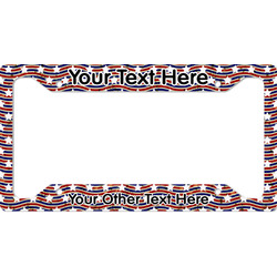 Vintage Stars & Stripes License Plate Frame - Style A (Personalized)