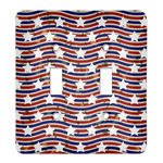 Vintage Stars & Stripes Light Switch Cover (2 Toggle Plate)