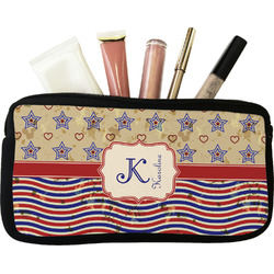 Vintage Stars & Stripes Makeup / Cosmetic Bag (Personalized)