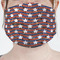 Vintage Stars & Stripes Mask - Pleated (new) Front View on Girl