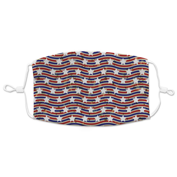 Custom Vintage Stars & Stripes Adult Cloth Face Mask - XLarge