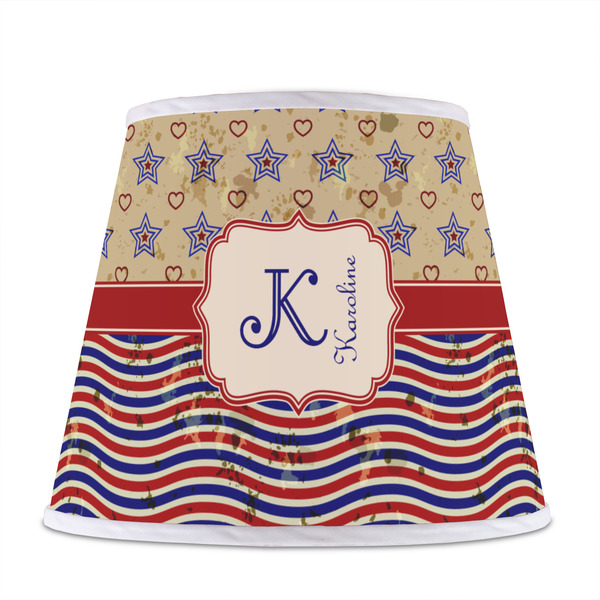 Vintage Stars & Stripes Poly Film Empire Lampshade - Front View