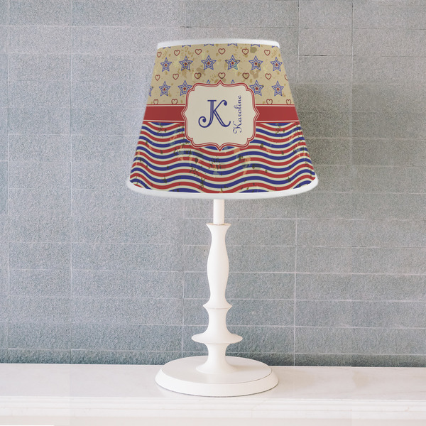 Vintage Stars & Stripes Poly Film Empire Lampshade - Lifestyle