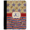 Vintage Stars & Stripes Notebook Padfolio - Medium w/ Name and Initial