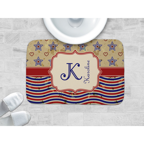 Vintage Stars & Stripes Memory Foam Bath Mat - LIFESTYLE 34x21