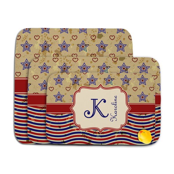 Vintage Stars & Stripes Memory Foam Bath Mat - MAIN PARENT