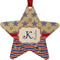 Vintage Stars & Stripes Metal Star Ornament - Front