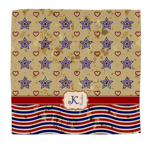 Custom Vintage Stars & Stripes Microfiber Dish Rag (Personalized)