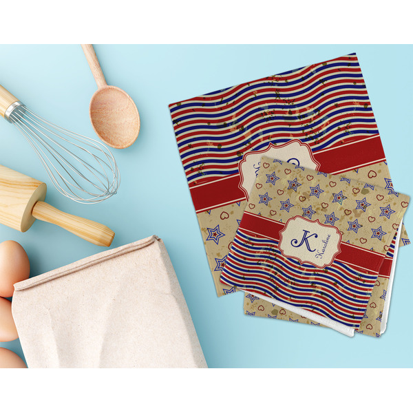 Vintage Stars & Stripes Microfiber Dish Rag - LIFESTYLE