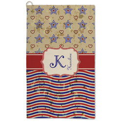 Vintage Stars & Stripes Microfiber Golf Towel (Personalized)