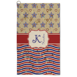 Vintage Stars & Stripes Microfiber Golf Towel (Personalized)