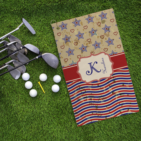 Vintage Stars & Stripes Microfiber Golf Towels - LIFESTYLE