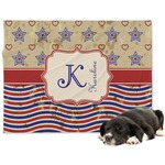 Vintage Stars & Stripes Dog Blanket (Personalized)