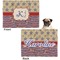 Vintage Stars & Stripes Microfleece Dog Blanket - Regular - Front & Back