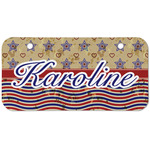 Vintage Stars & Stripes Mini/Bicycle License Plate (2 Holes) (Personalized)