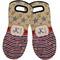 Vintage Stars & Stripes Neoprene Oven Mitts - Set of 2 w/ Name and Initial