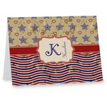 Vintage Stars & Stripes Note cards (Personalized)