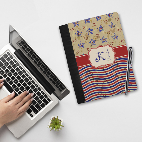 Vintage Stars & Stripes Notebook Padfolio - LIFESTYLE (large)