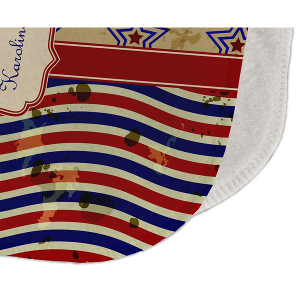 Vintage Stars & Stripes Old Burp Detail