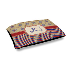 Vintage Stars & Stripes Outdoor Dog Bed - Medium (Personalized)