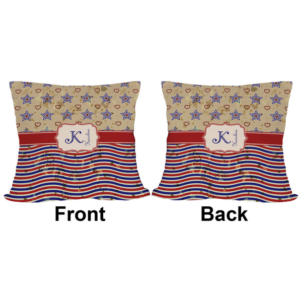 Vintage Stars & Stripes Outdoor Pillow