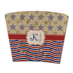 Vintage Stars & Stripes Party Cup Sleeve - without bottom (Personalized)