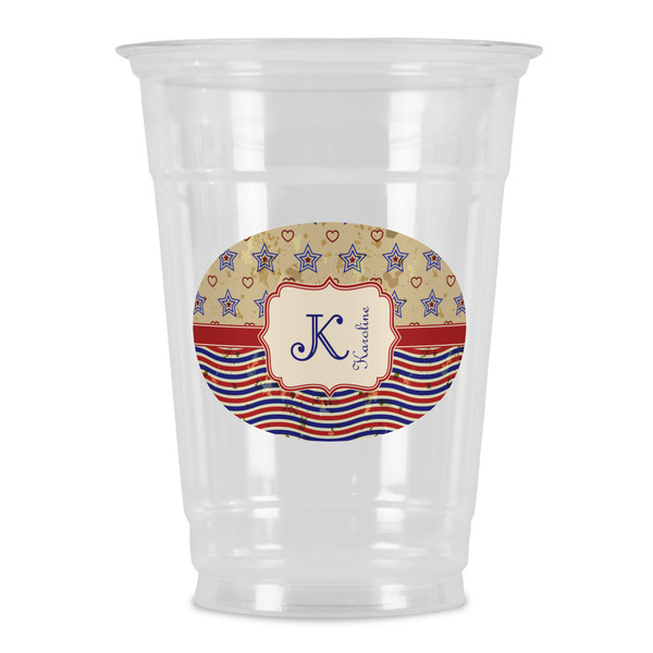 Custom Vintage Stars & Stripes Party Cups - 16oz (Personalized)