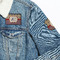 Vintage Stars & Stripes Patches Lifestyle Jean Jacket Detail