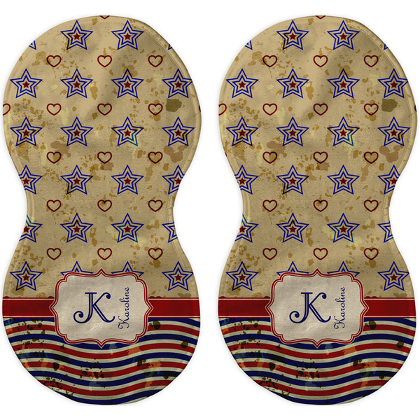 Vintage Stars & Stripes Peanut Shaped Burps - Approval