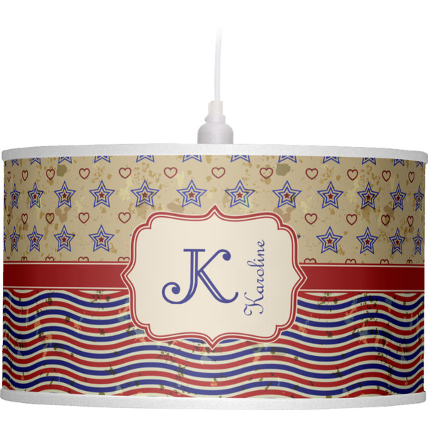 Vintage Stars & Stripes Pendant Lamp Shade