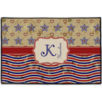 Vintage Stars & Stripes Door Mat - 36"x24" (Personalized)