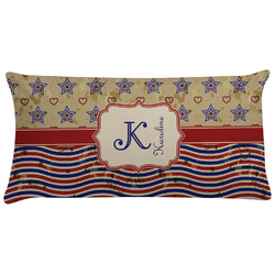 Vintage Stars & Stripes Pillow Case - King (Personalized)