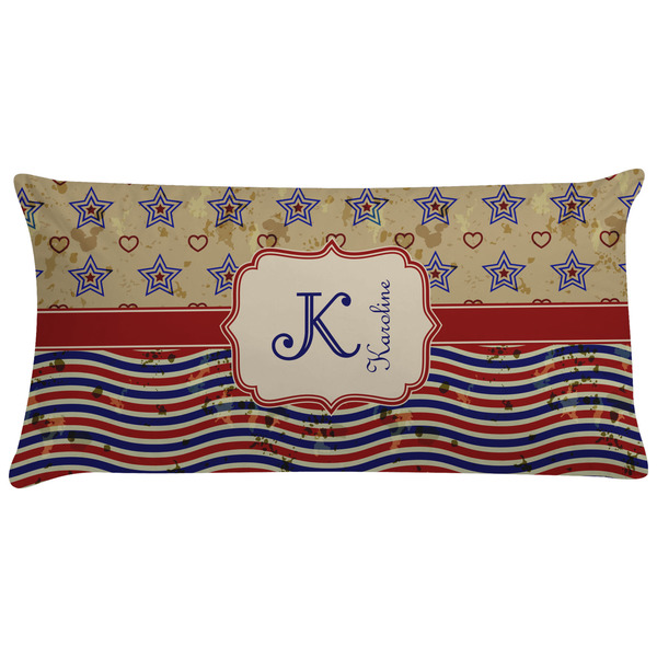 Custom Vintage Stars & Stripes Pillow Case (Personalized)