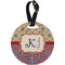 Vintage Stars & Stripes Personalized Round Luggage Tag