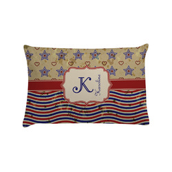 Vintage Stars & Stripes Pillow Case - Standard (Personalized)