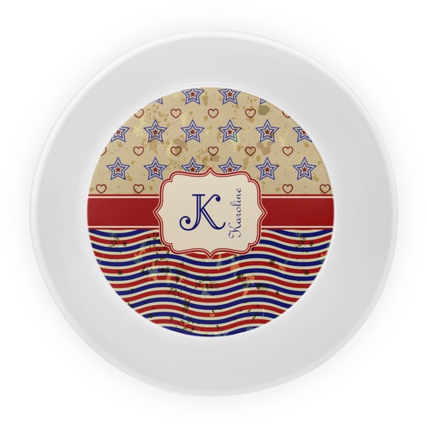 Vintage Stars & Stripes Melamine Bowl - Center