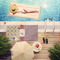Vintage Stars & Stripes Pool Towel Lifestyle